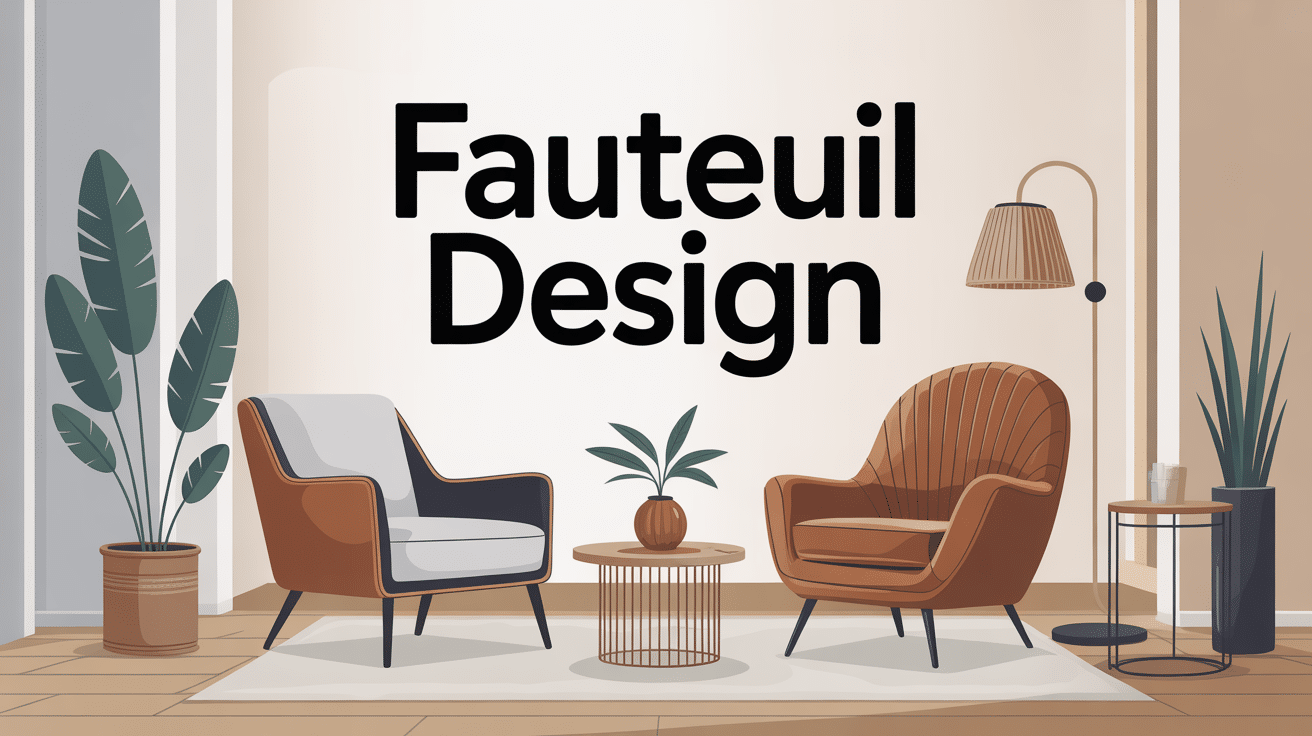illustration fauteuil design made in design salon moderne