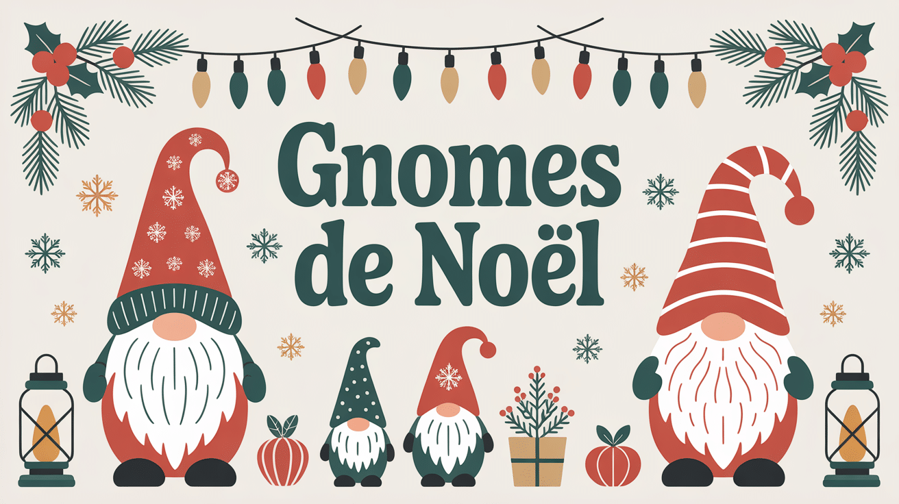 gnomes de noel ambiance nordique festive