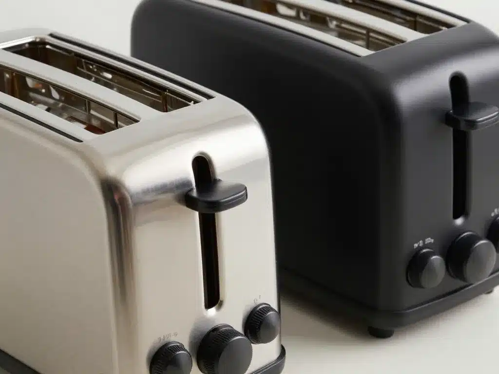 grille pain noir différents modèles et finitions