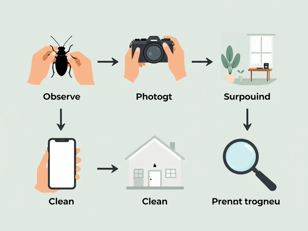 quoi faire insecte noir maison étapes rapides