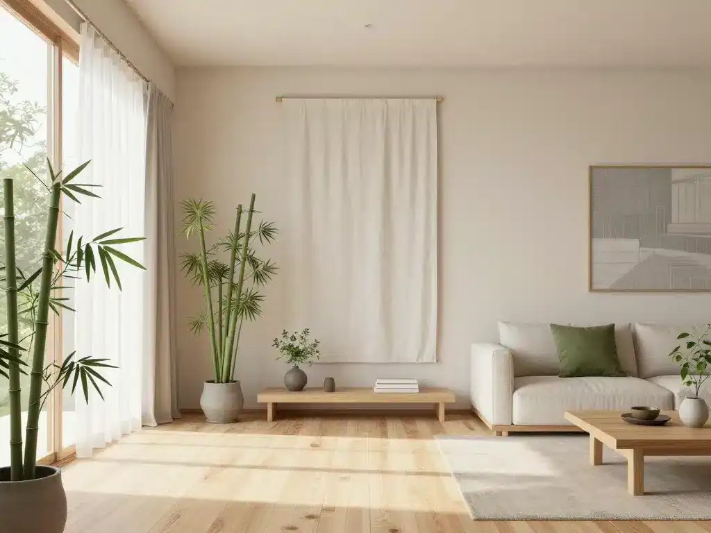 japonais deco matériaux naturels couleurs zen