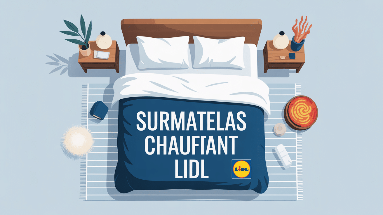 lidl surmatelas chauffant illustration confort hivernal