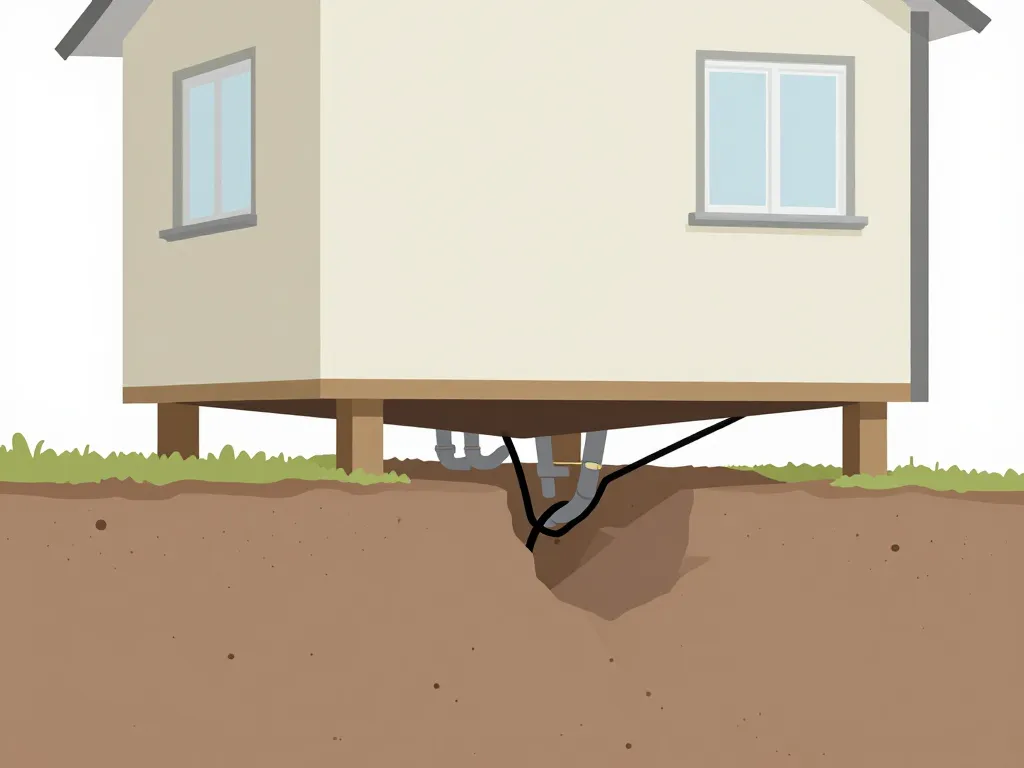 schéma technique maison sur vide sanitaire fondations humidité