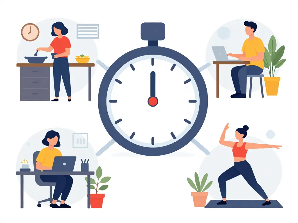 minuteur 20 minutes pour tâches quotidiennes cuisine sport travail