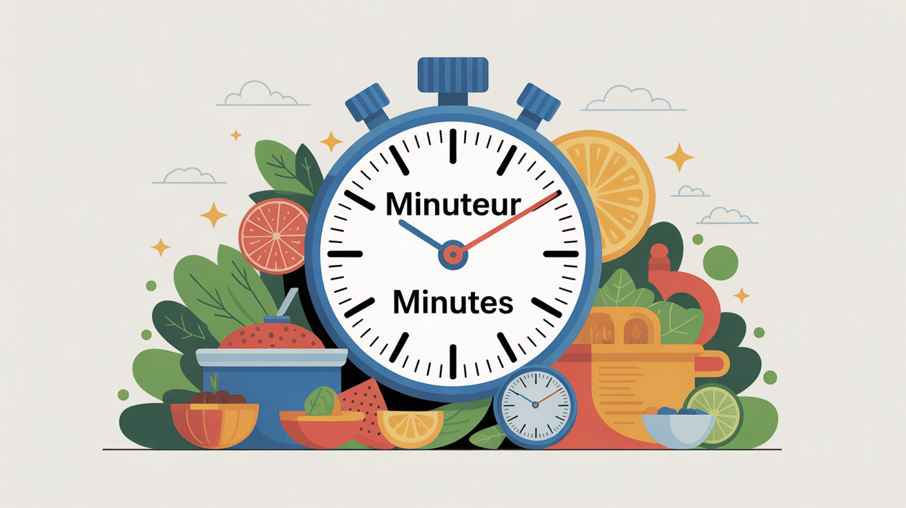 utilisation minuteur 20 minutes cuisine travail bien-être