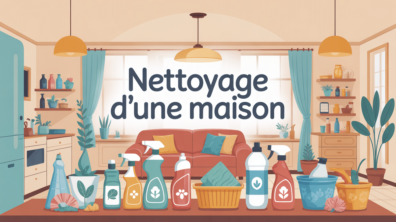 nettoyage d'une maison ambiance propre et organisée