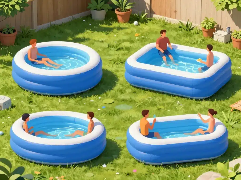 comparaison modèles piscine gonflable adulte 1m50 hauteur usages jardin