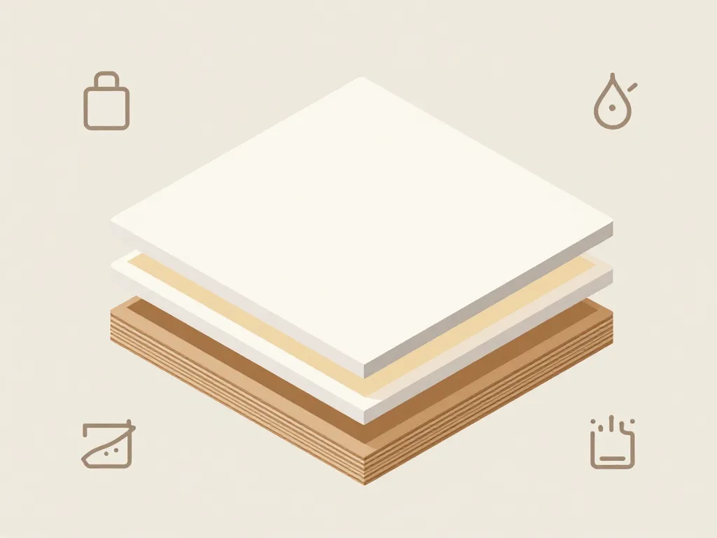 diagramme structure stratifie plan de travail composition