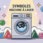 illustration symbole machine à laver signification