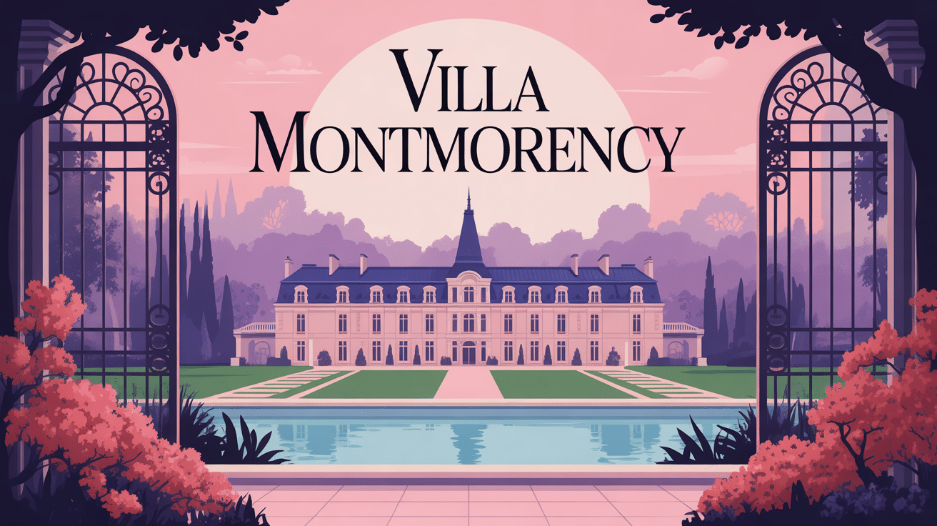 villa montmorency paris illustration prestige exclusif