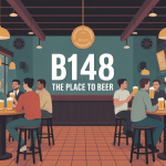illustration ambiance conviviale bar b148 - the place to beer