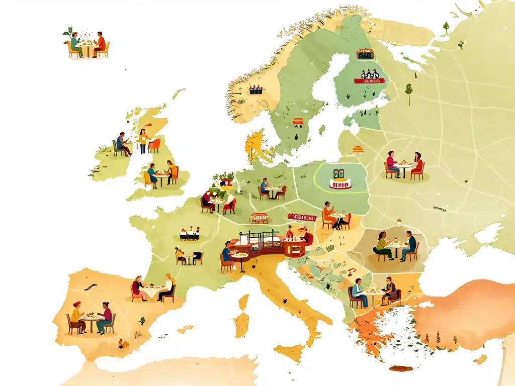 Carte stylisée besancon resto quartiers restaurants