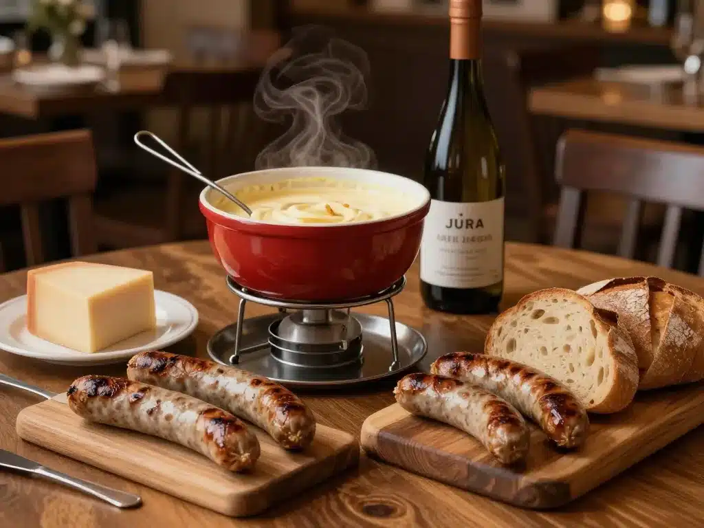 Table besancon resto spécialités comté saucisse vin jura