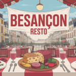 Illustration besancon resto spécialités franc-comtoises ambiance restaurant