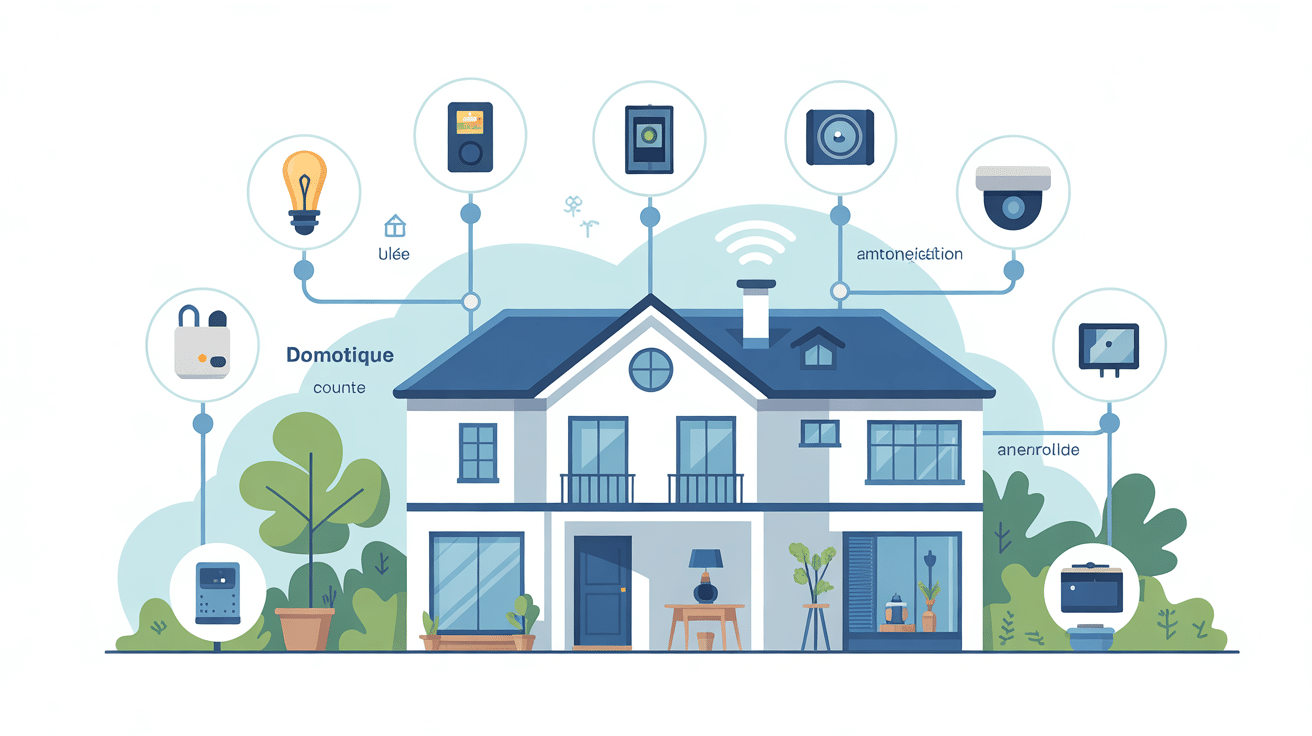 c'est quoi la domotique image maison connectée