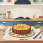 galette au flocon d avoine sur assiette en cuisine moderne