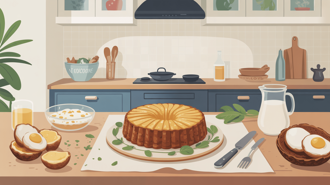 galette au flocon d avoine sur assiette en cuisine moderne