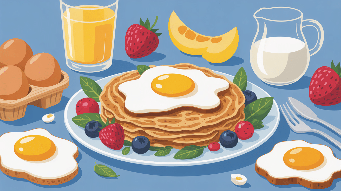 Galette de flocons d'avoine dorée sur assiette élégante