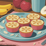 galettes flocons d'avoine banane sur assiette petit-déjeuner sain