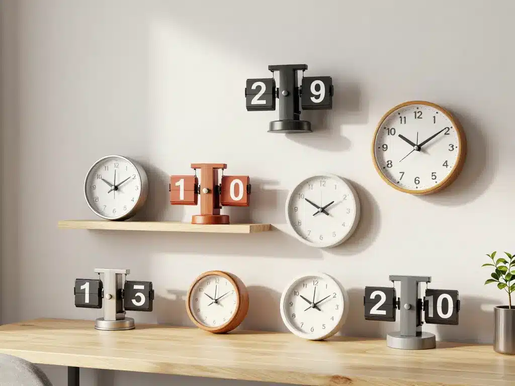 flip flap clocks divers modèles et placements