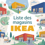 ikea liste magasin vue stylisée réseau France