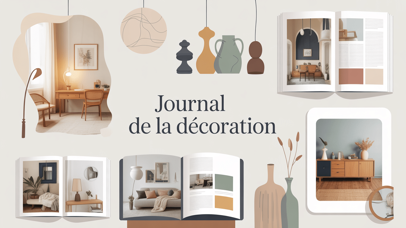 journal de la decoration illustration magazine moodboard