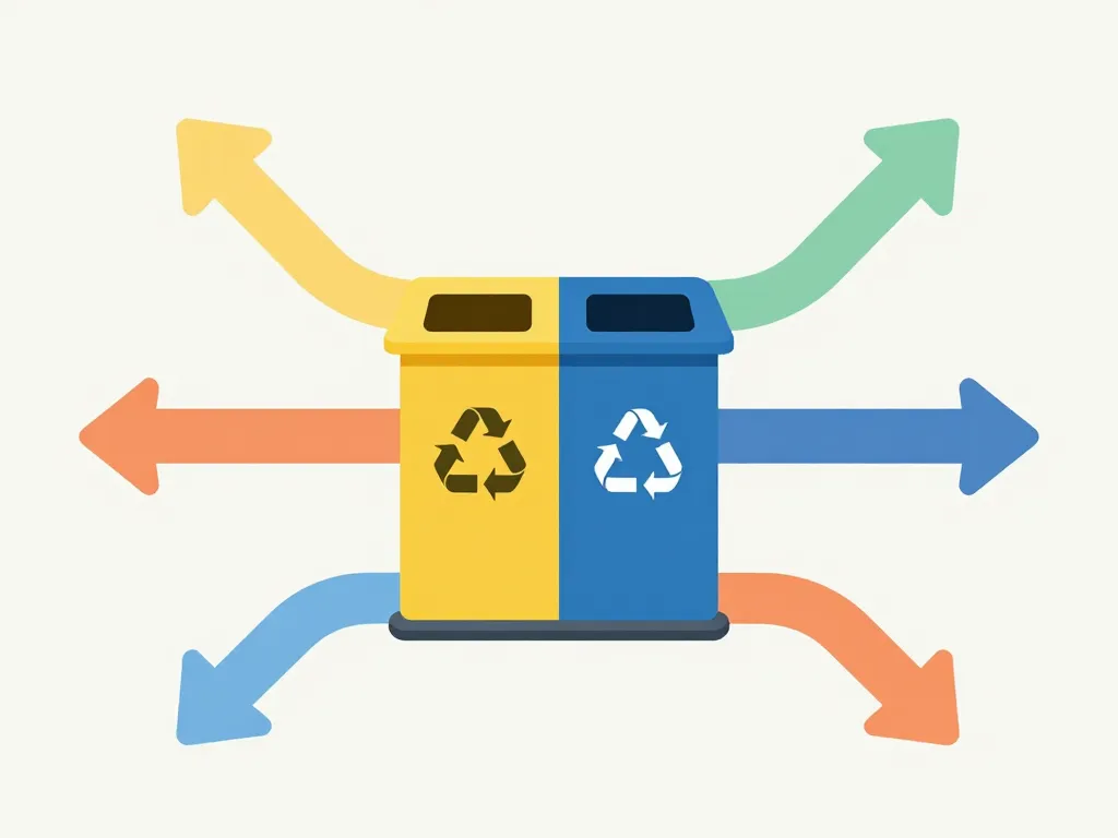 poubelle belle tri selectif multi compartiments