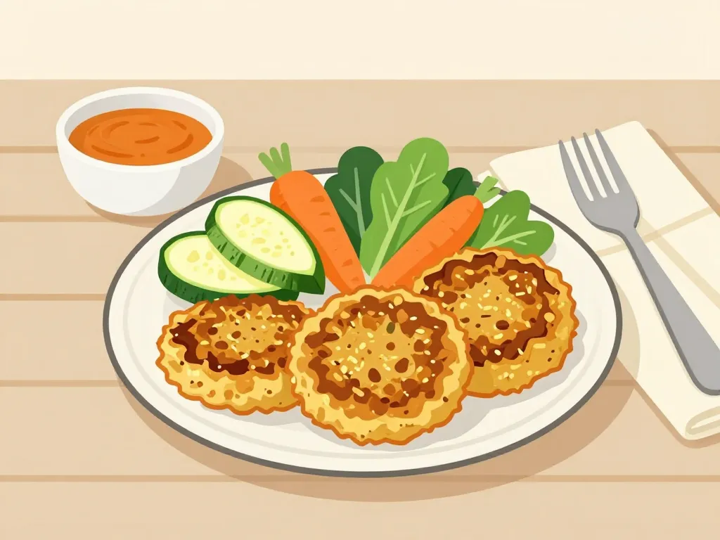 recettes galettes flocons d'avoine salées légumes dîner