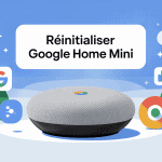 Image pour reinitialiser google home mini configuration et sécurité