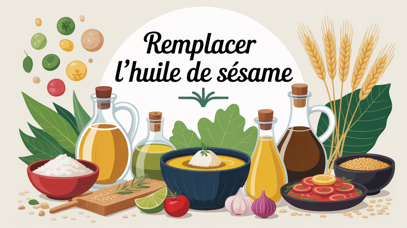 remplacer huile de sésame illustration huiles alternatives
