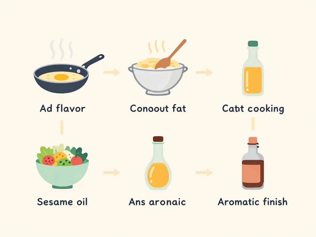 remplacer huile de sésame rôles cuisson assaisonnement aromatique