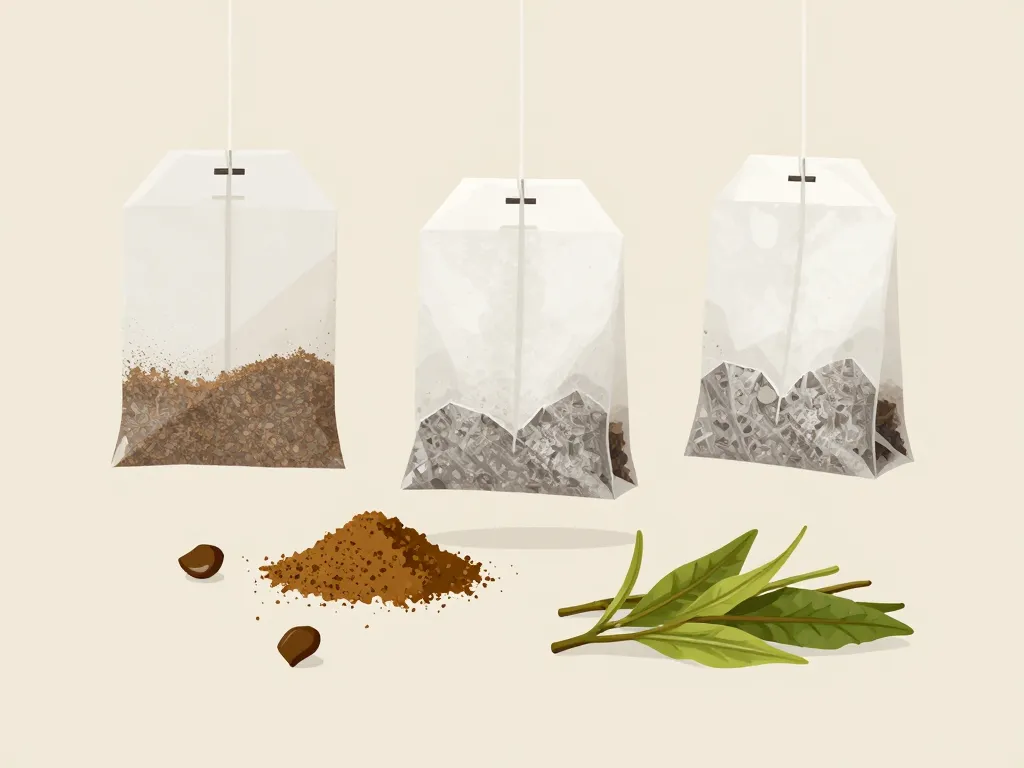 sachet de the composition types feuilles