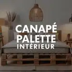 canapé palette intérieur salon moderne et chaleureux