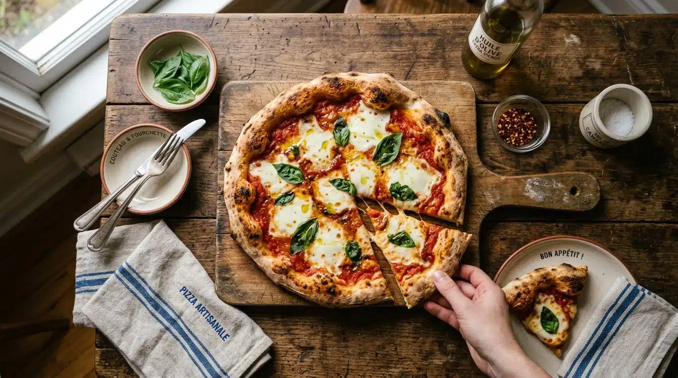 Pizza Margherita maison équilibrée