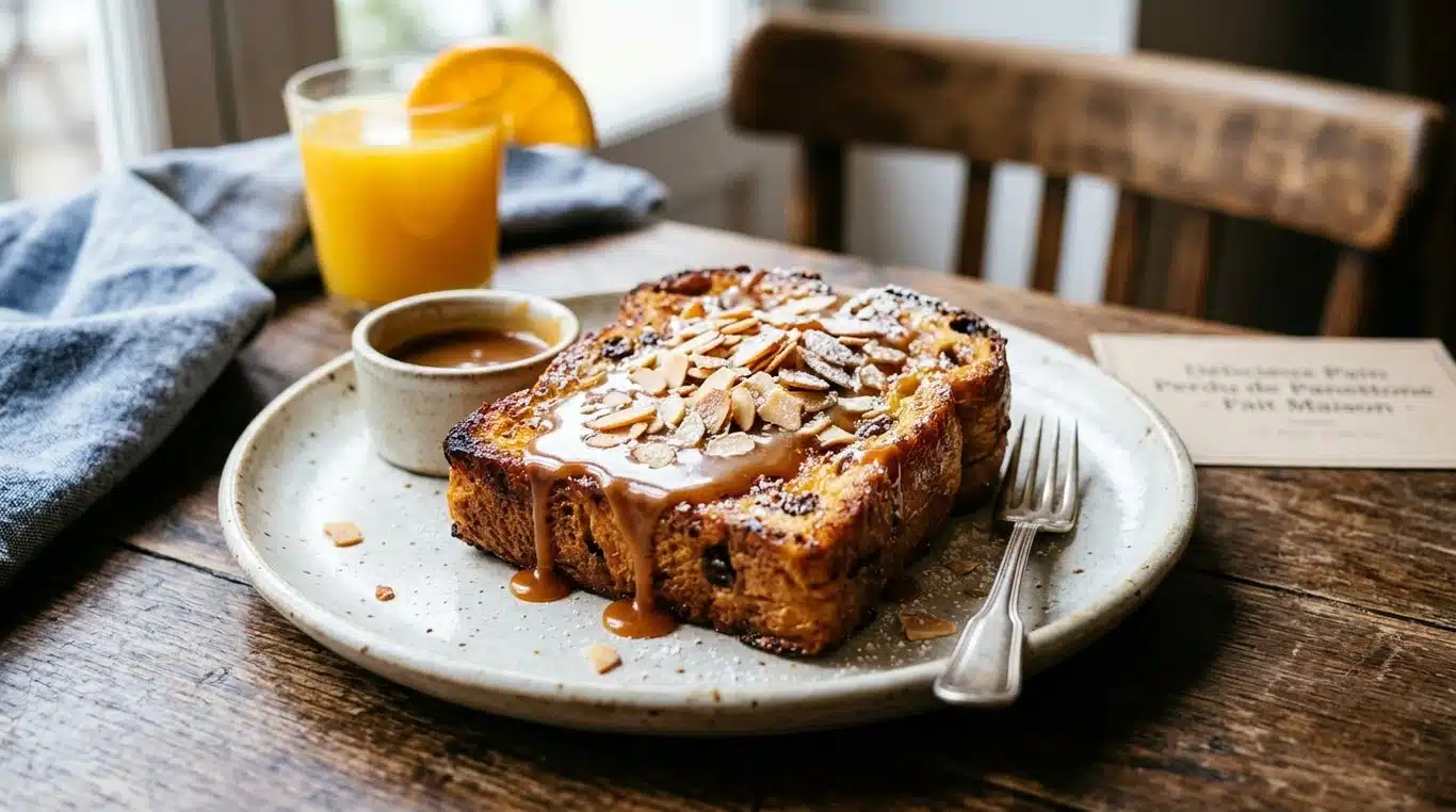 Panettone perdu au caramel beurre salé