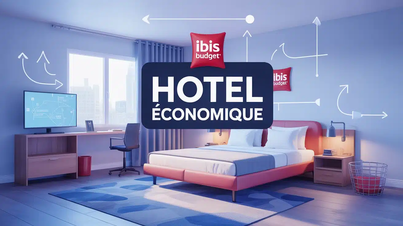 hotel economique moderne ibis budget illustration vectorielle