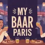 Illustration vectorielle My Baar Paris bar convivial et festif
