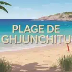 Plage de Ghjunchitu avec sable fin et eaux turquoise