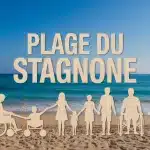 Plage du Stagnone sable fin et mer turquoise avec familles