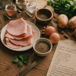 recette facile pas cher ingrédients de base sur table