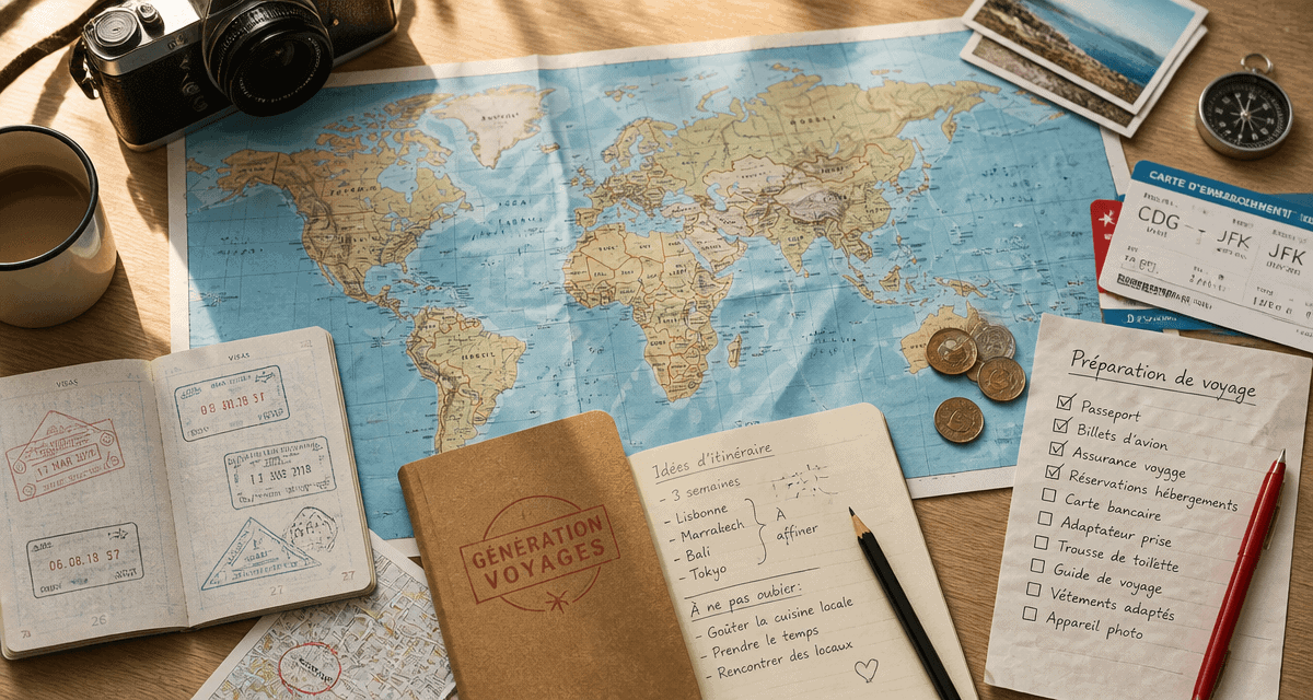 generation voyages carte passeport carnet checklist