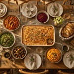 repas convivial recette 10 personnes grande table