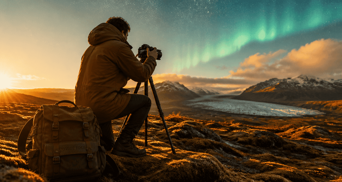 voyage photos photographe islande aurore boréale