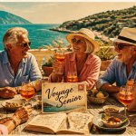 voyages organisés pour personnes seules 70 ans seniors terrasse Riviera