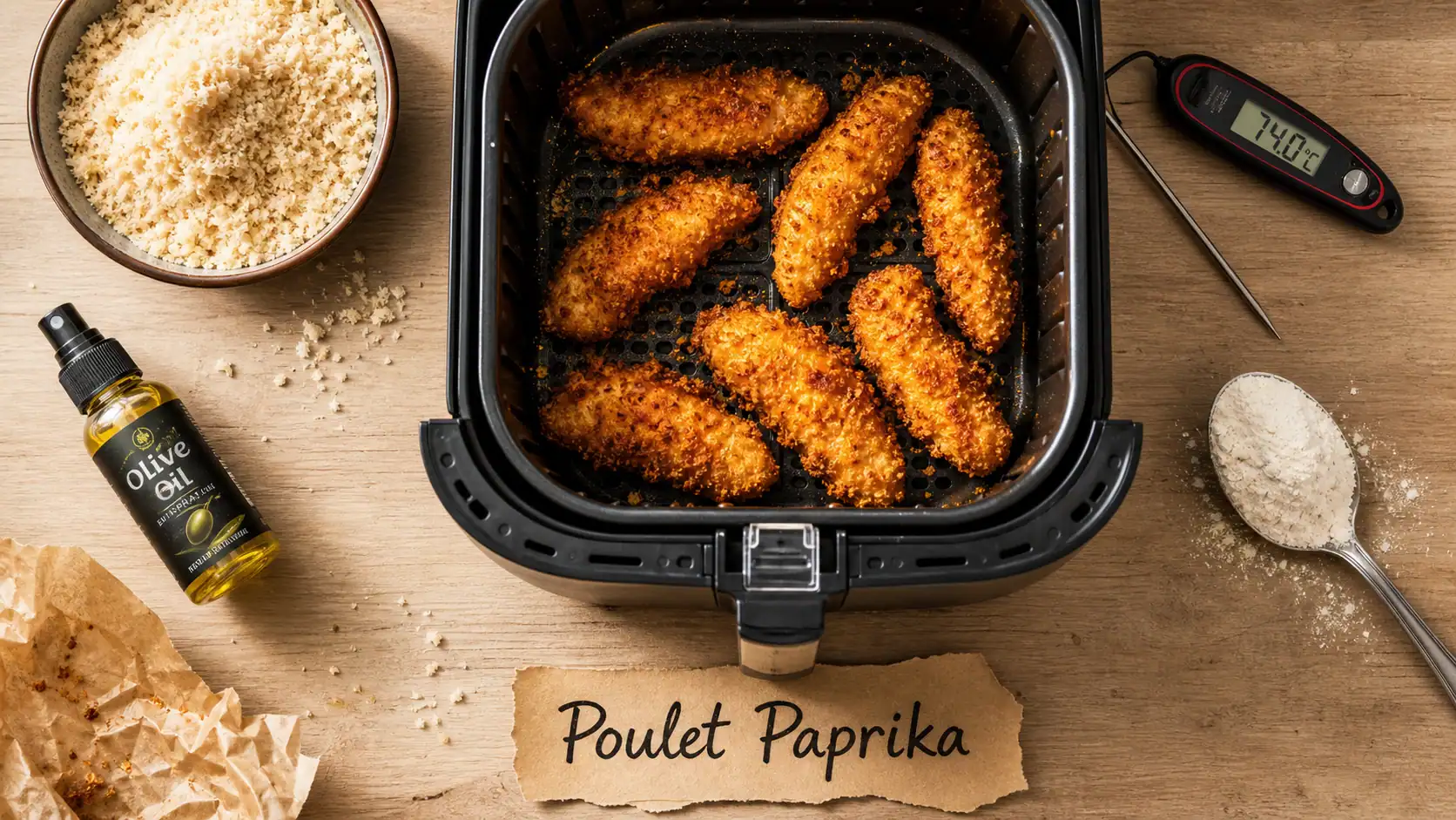 Air fryer avantages et inconvénients : poulet paprika croustillant