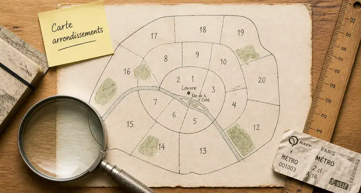 Carte arrondissement paris : 20 quartiers et réforme centre