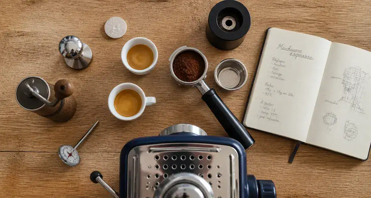 Meilleur machine expresso : café maison avec double panier et crema ambrée