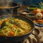 Recette la soupe aux choux maison : soupe traditionnelle, choux et carottes