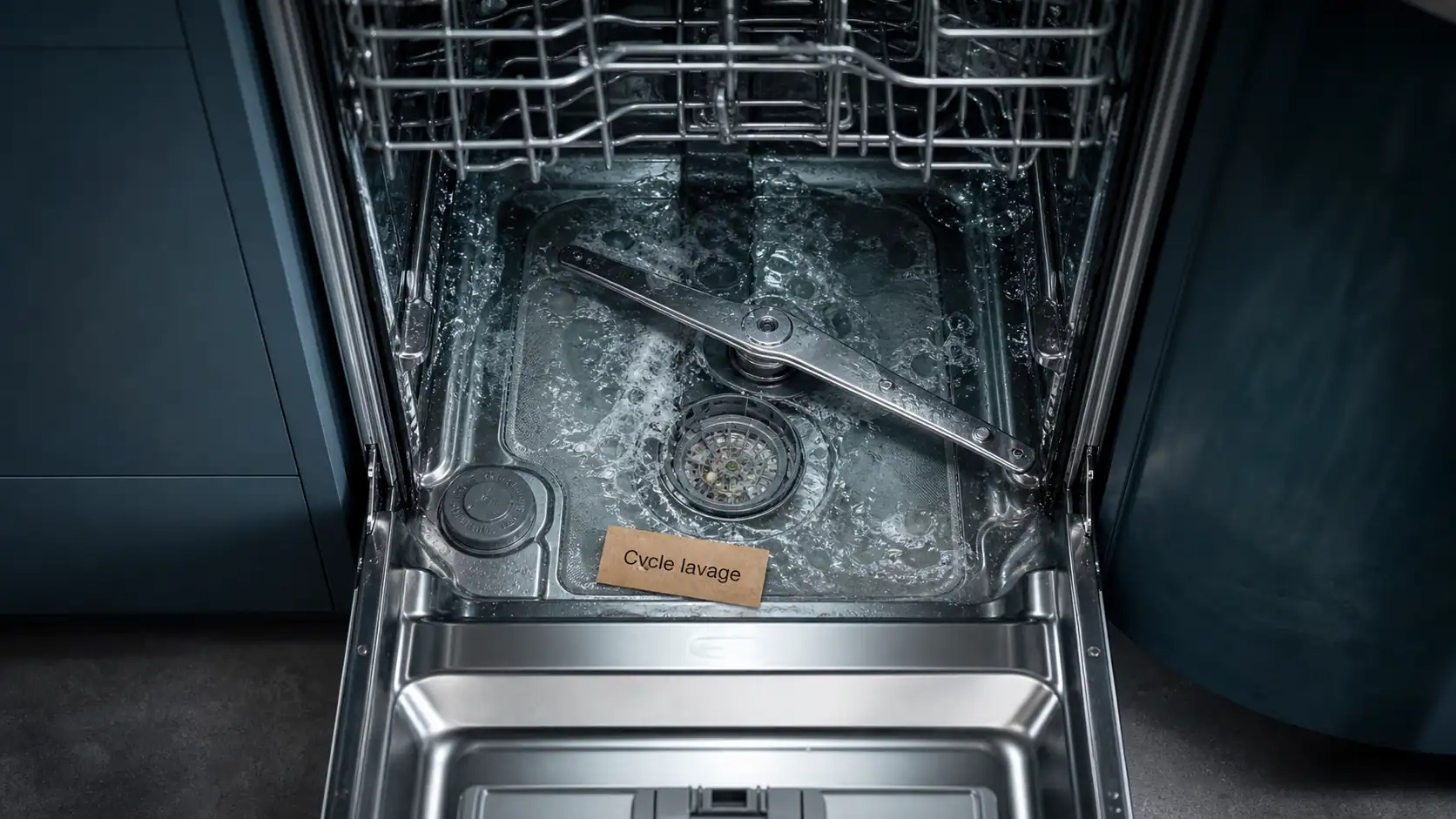 Comment fonctionne un lave vaisselle : eau chaude, pompe et cycle 4 temps