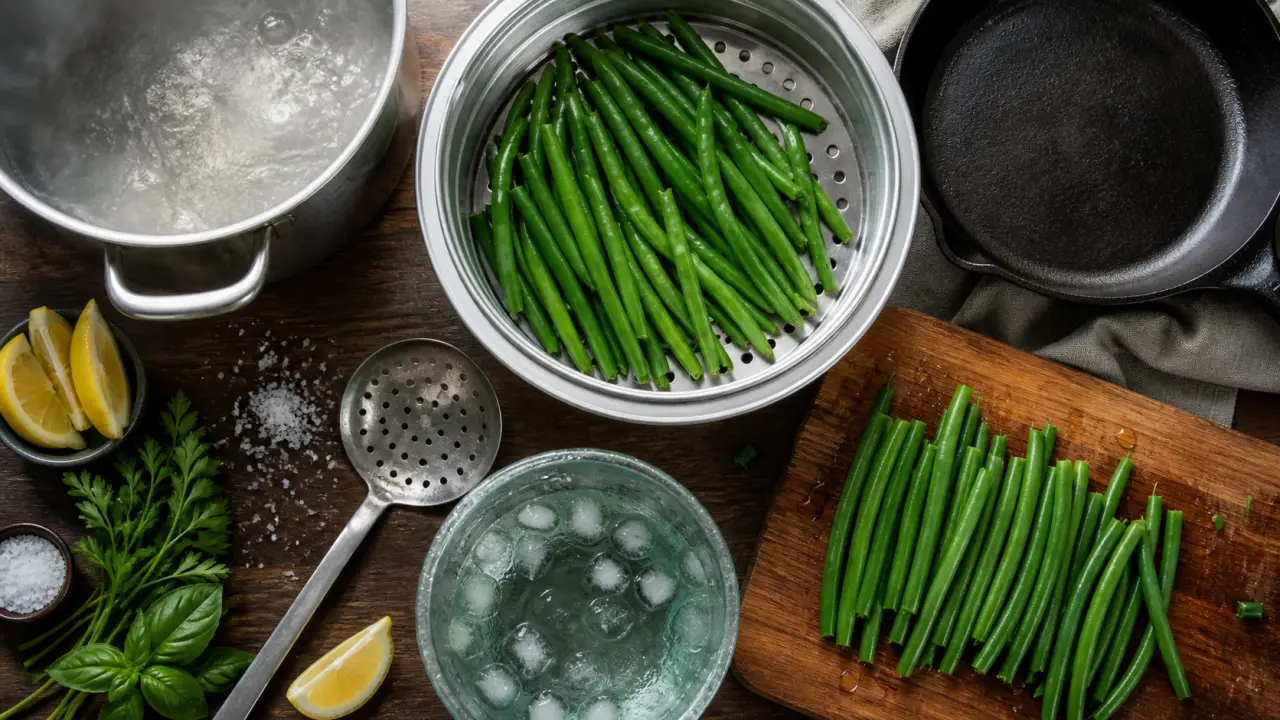 Cuisson haricot vert frais : haricots croquants à la vapeur